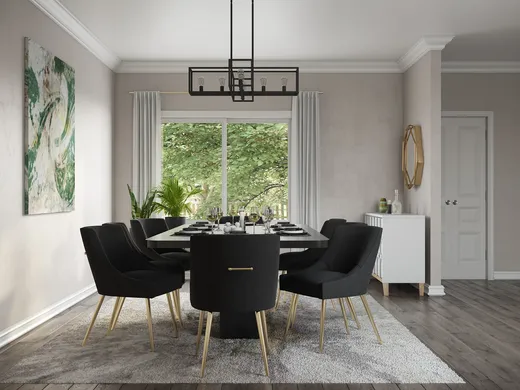 Dining Room · Glam designed by Erin