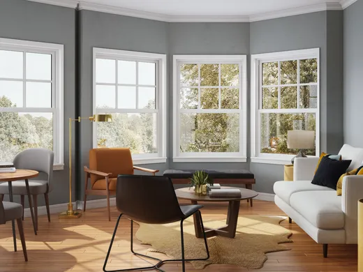 Living Room · Midcentury Modern designed by Carla