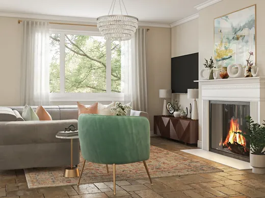 Living Room · Contemporary designed by Ariadna