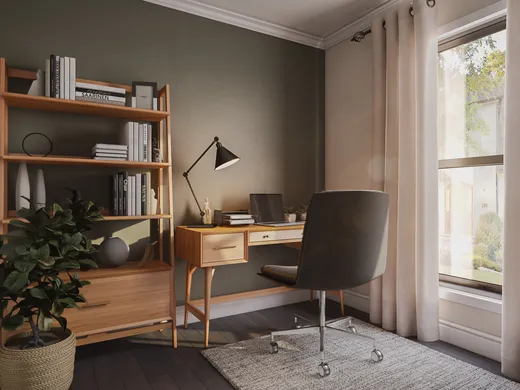 Office · Midcentury Modern designed by Hadasa