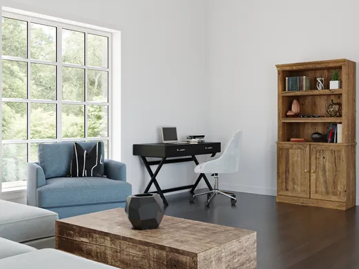 Living Room · Midcentury Modern designed by Caitlin