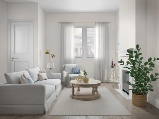 Living Room · Coastal designed by Laurie