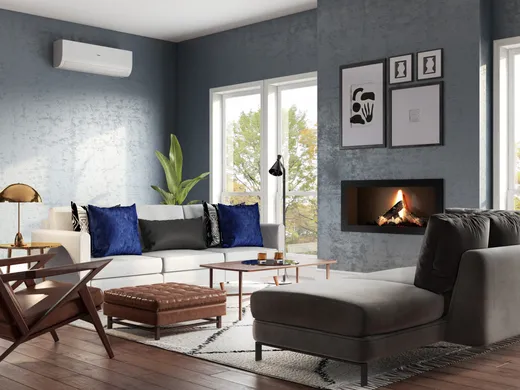 Living Room · Midcentury Modern designed by Dahlia