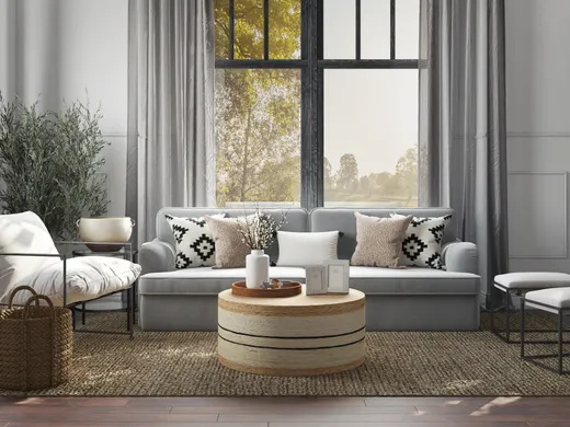 Living Room · Coastal designed by Crystal