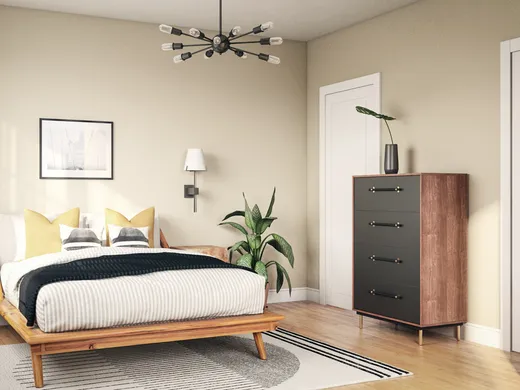 Bedroom · Midcentury Modern designed by Taylor