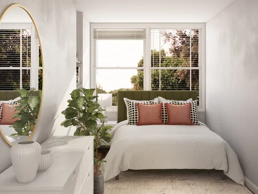 Bedroom · Midcentury Modern designed by Kylie
