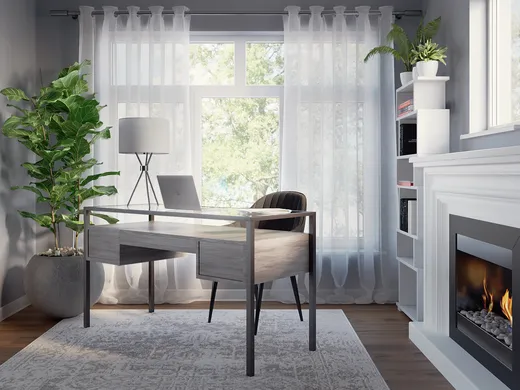 Living Room · Midcentury Modern designed by Shaun