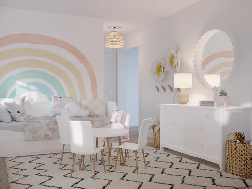 Nursery · Midcentury Modern designed by Amanda