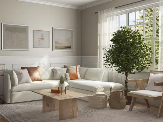 Living Room · Midcentury Modern designed by Lena