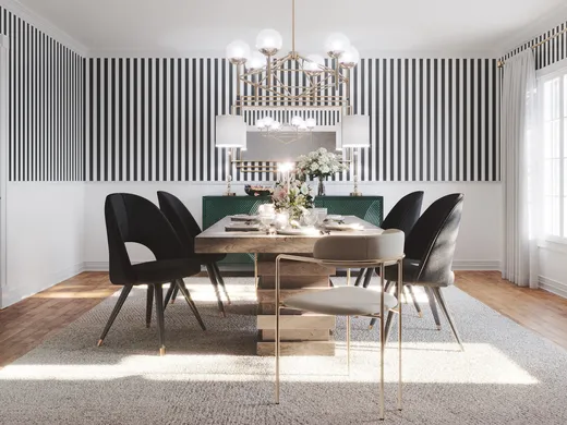 Dining Room · Glam designed by Sara