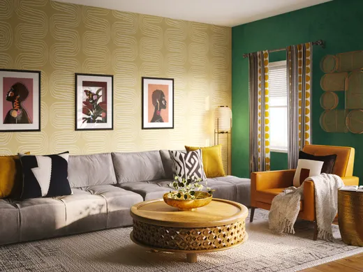 Living Room · Eclectic designed by Freddi