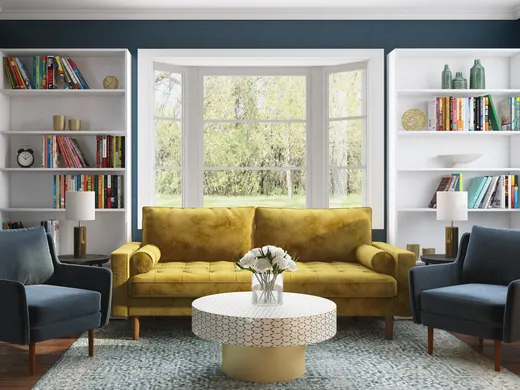 Living Room · Glam designed by Amanda