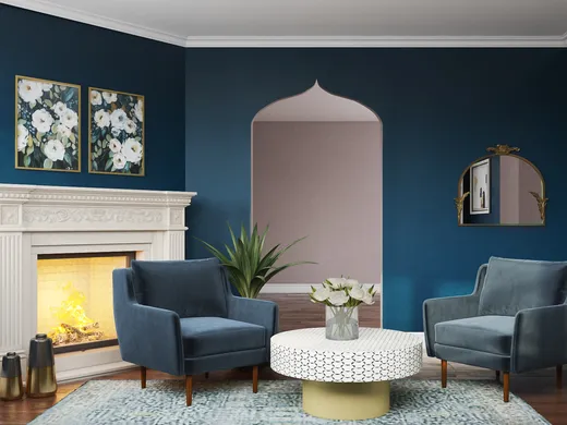 Living Room · Glam designed by Amanda