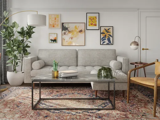 Living Room · Midcentury Modern designed by Carla