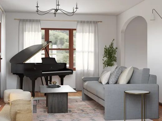 Living Room · Eclectic designed by Maria