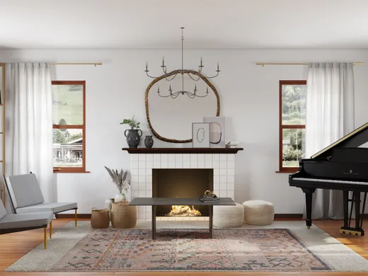 Living Room · Eclectic designed by Maria