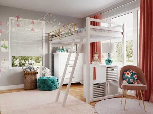 Bedroom · Glam designed by Ashley