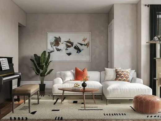 Living Room · Transitional designed by Mariana
