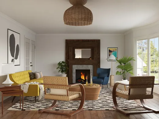 Living Room · Eclectic designed by Paige