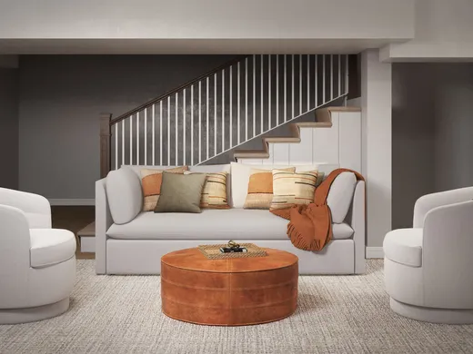 Living Room · Midcentury Modern designed by Sam