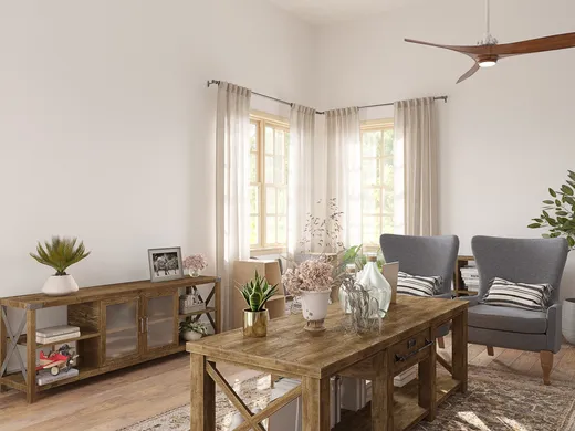 Living Room · Farmhouse designed by Carla