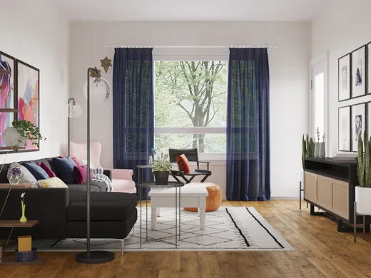 Living Room · Eclectic designed by Lena