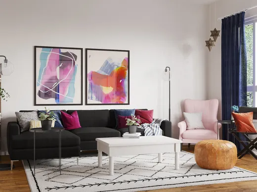 Living Room · Eclectic designed by Lena