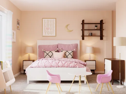Bedroom · Midcentury Modern designed by Dipti