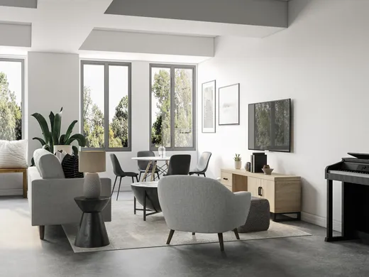 Living Room · Modern designed by Caitlin