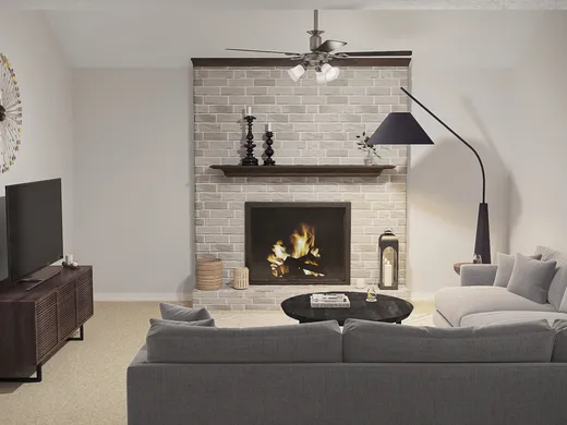 Living Room · Midcentury Modern designed by Shaun