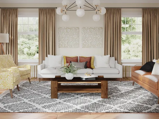 Living Room · Contemporary designed by Maria