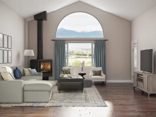 Living Room · Contemporary designed by Sarah