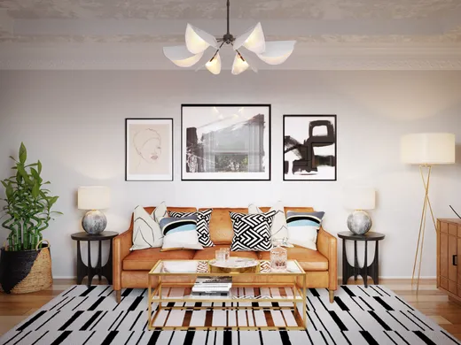 Living Room · Contemporary designed by Sheyna