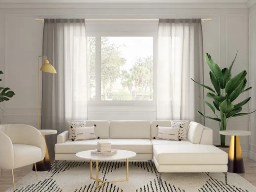 Living Room · Glam designed by Carolyn