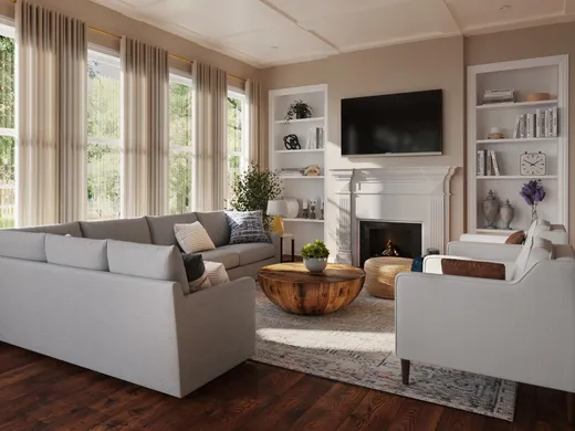 Living Room · Traditional designed by Amanda