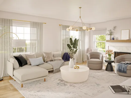 Living Room · Farmhouse designed by Xiomara