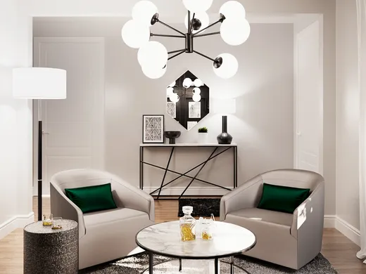Living Room · Contemporary designed by Jonica