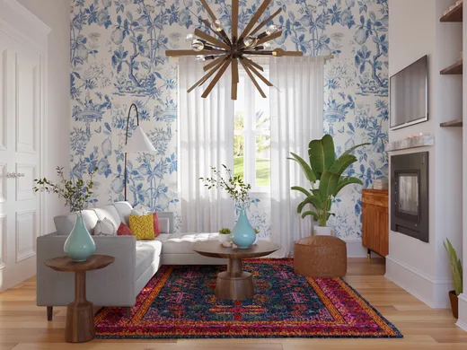 Living Room · Eclectic designed by Francisco