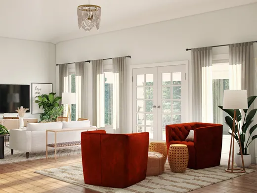 Living Room · Eclectic designed by Natalie