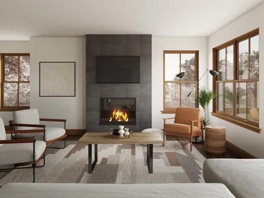 Living Room · Contemporary designed by Stacy