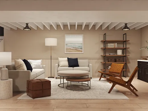 Living Room · Farmhouse designed by Priscila