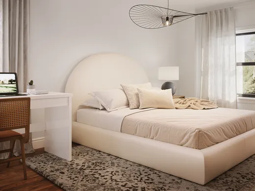 Bedroom · Midcentury Modern designed by Shaun