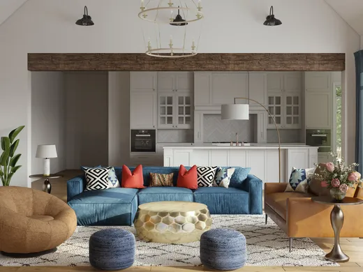 Living Room · Modern designed by Nusrath
