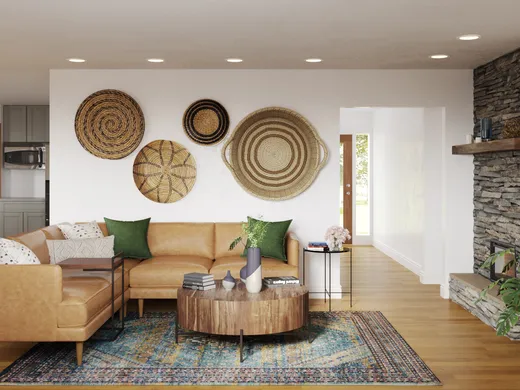 Living Room · Midcentury Modern designed by Carla