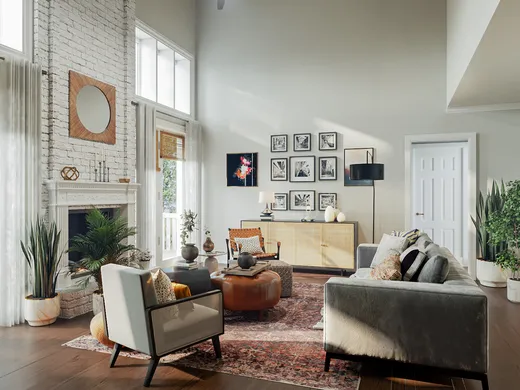 Living Room · Eclectic designed by Patrice