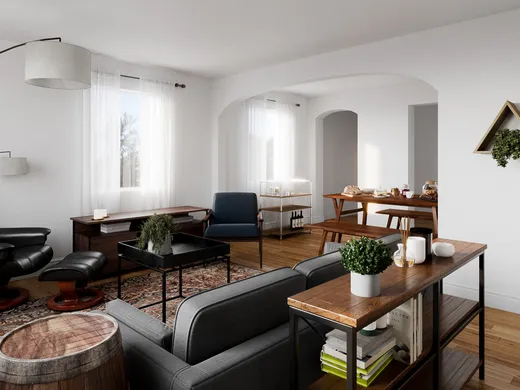 Living Room · Industrial designed by Carla