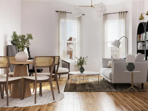 Living Room · Midcentury Modern designed by Samantha
