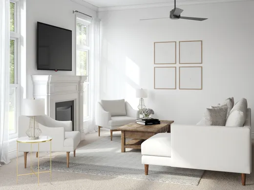 Living Room · Contemporary designed by Courtney