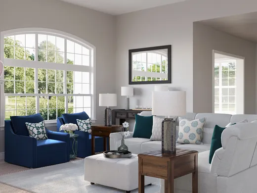 Living Room · Farmhouse designed by Rebecca