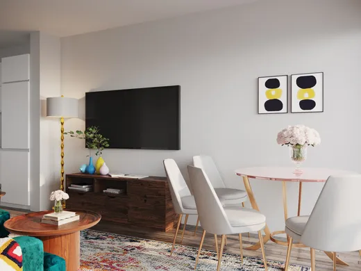 Living Room · Midcentury Modern designed by Justin